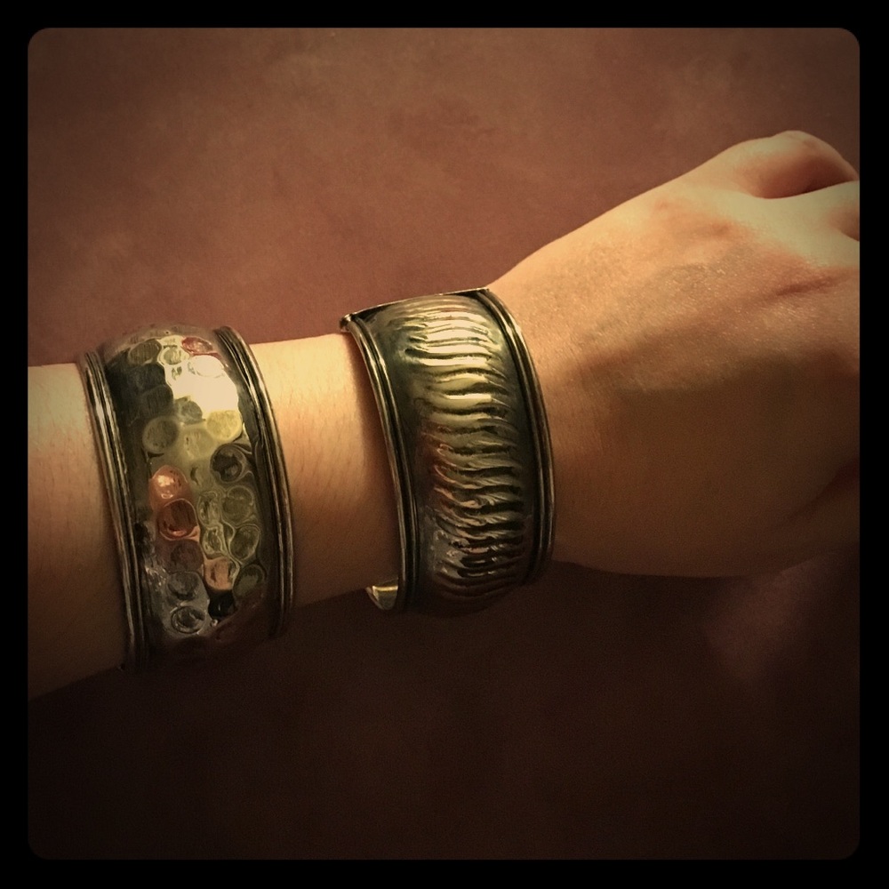Set of two cuff bracelets made in India